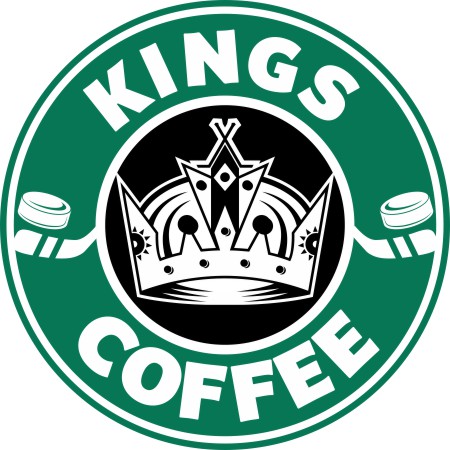 Los Angeles Kings Starbucks Coffee Logo iron on paper